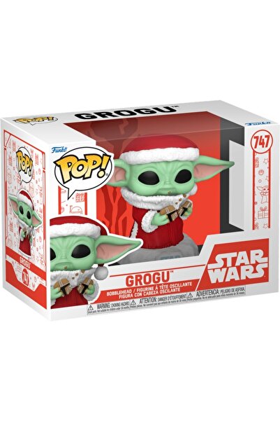 Funko Figurină Pop Disney Star Wars Mandalorian Holiday Grogu 9,5 cm 80009 (8...