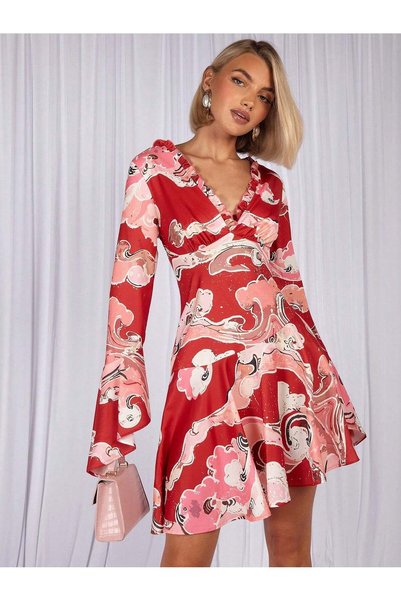 Sheya Rochie mini, mix de culori - M