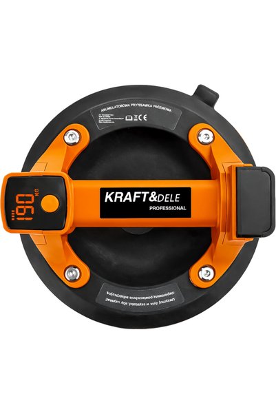 Kraft&dele Ventuză cu aspirație, cu baterii, 200mm, 190kg, KD11986
