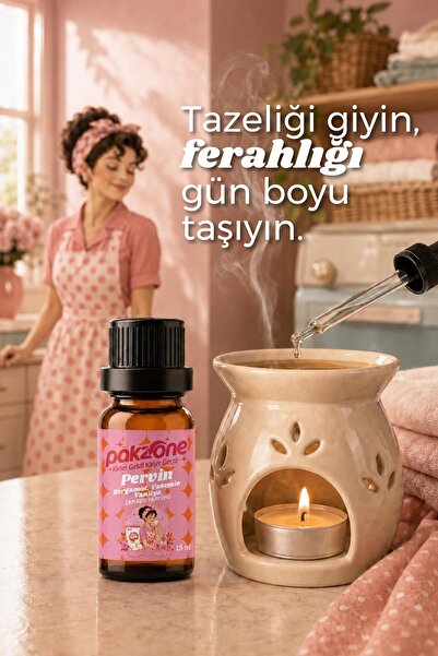 Pakzone Çamaşır Parfümü Difüzör Buhurdanlık Esansı Pervin 15 ml