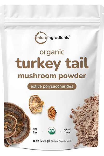 Micro ingredients Sustainably US Grown, Organic Turkey Tail Mushroom Powder (...