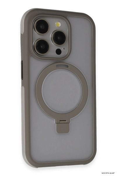 Generic Brand غطاء حماية SPT-GLD لهاتف iPhone 15 Pro Max مع حامل Magsafe - (1...
