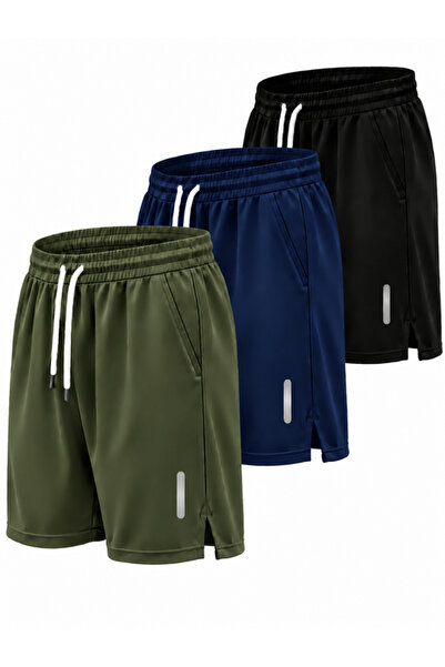 Karatopak 3-Piece Breathable Fabric Fitness Tennis Sports Shorts