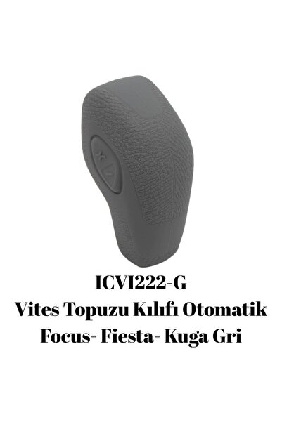 Freshstart Ford Focus Uyumlu Otomatik Silikon Vites Topuzu Kılıfı Gri Fs