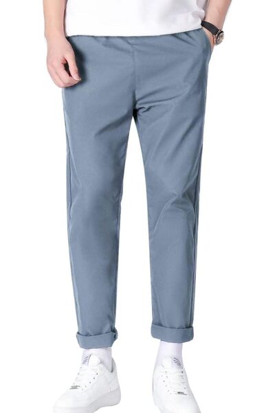 GENERAL Men's Slim-Fit Casual Stretch Khaki Pant Comfort Relaxed Pant for Men