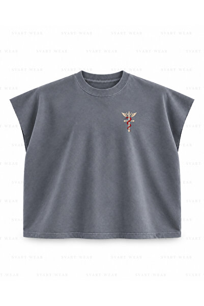 SVART WEAR Fullmetal Alchemist Edward Elric Alchemy Clap Printed Boxy Oversiz...