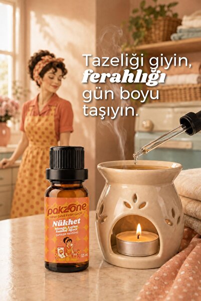 Pakzone Çamaşır Parfümü Difüzör Buhurdanlık Esansı Nükhet 15 ml