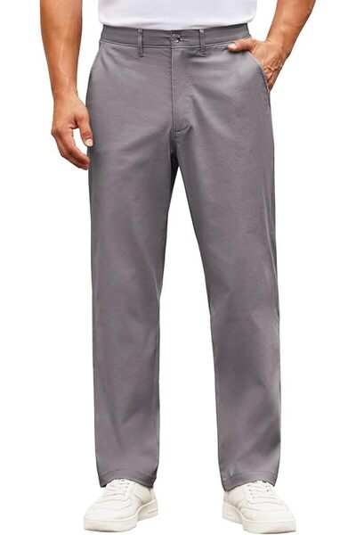 COOFANDY Mens Casual Pants Cotton Classic Fit Stretch Chino Pant Khaki Wrinkl...