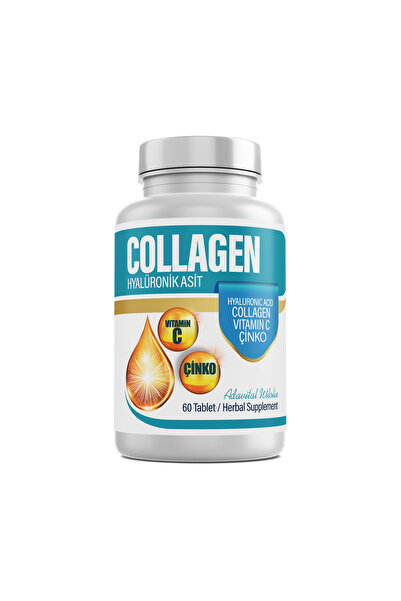 Collagen Hyalüronik Asit Kolajen, Hyaluronik Asit, Vitamin C, Çinko 60 Tablet 1100mg Kolajen
