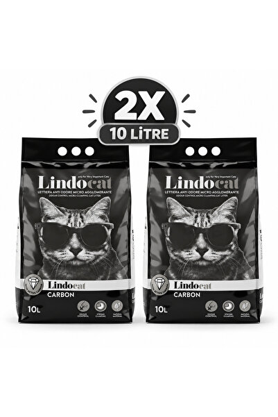 Lindo Cat Lindocat Carbon Ekstra Güçlü Topaklanan Beyaz Bentonit Kedi Kumu 2 ...