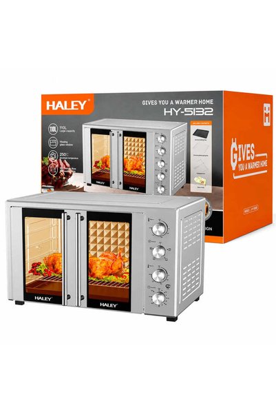 HALEY Cuptor electric HY-5132, 110L, 3600W, Rotisor, Temporizator 120 minute,...