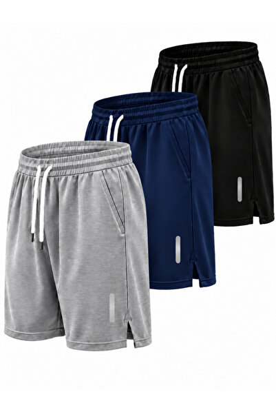 Karatopak 3-Piece Breathable Fabric Fitness Tennis Sports Shorts