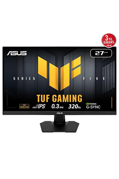 ASUS TUF Gaming VG27AQM5F 27 inç 320Hz 0.3ms 2K QHD Adaptive Sync Fast IPS Gaming Monitör