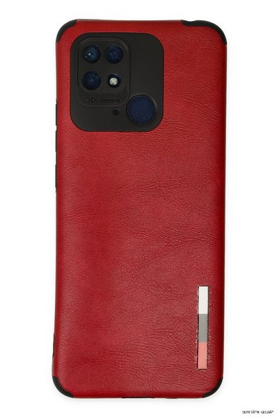 New Face Spt-Gld Newface Redmi 10C Case Loop Leather Silicone (140530) - Red