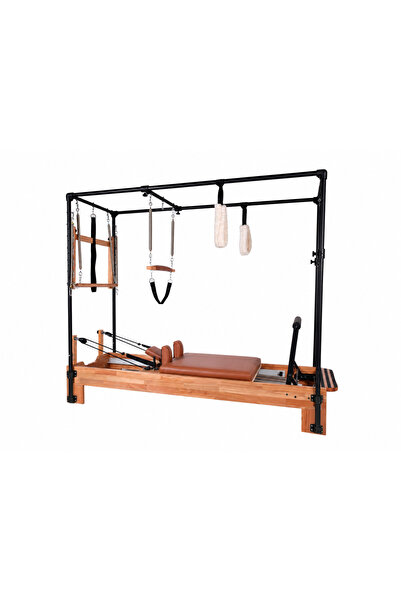 Eroğlu pilates kahverengi combo cadillac reformer pilates aleti