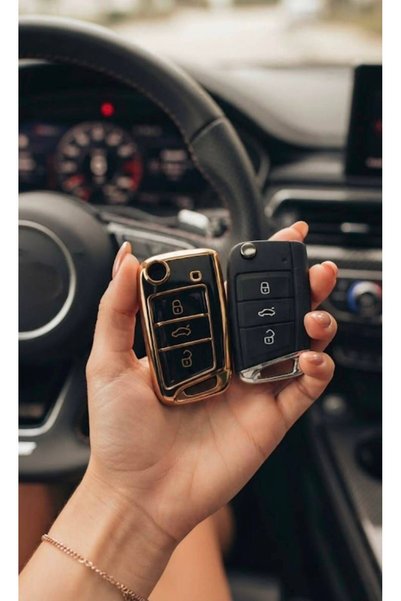 Freshstart Skoda Kamiq Uyumlu Silikon Anahtar Kılıfı 3 Butonlu Smart Anahtar ...
