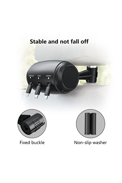 OEM Cablu de încărcare retractabil, 3 în 1, stație de încărcare, Lightning Ty...
