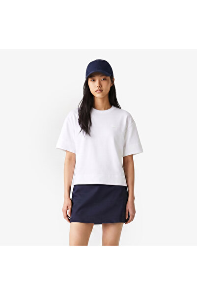 Lacoste Regular Fit Kadın Bej T-Shirt