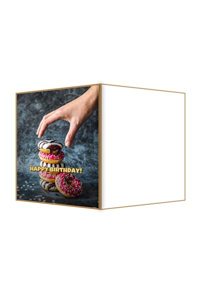 OEM Felicitare Aniversare Gogoasa Dulce Glazurata, Design Vesel si Colorat, 1...
