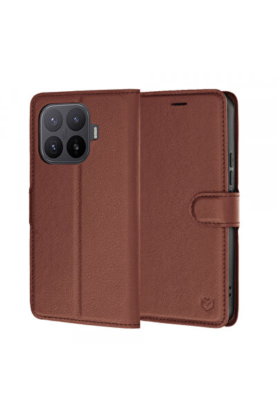 Techsuit Husa pentru Xiaomi 17t Pro, Techsuit, Leather Folio, Maro