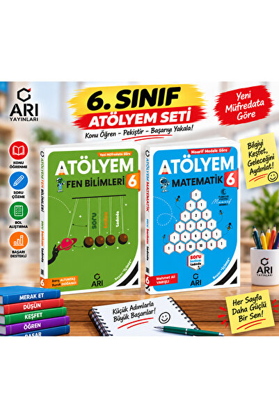Arı Yayıncılık 6. Sınıf Atölyem Matematik + Fen Bilimleri Seti