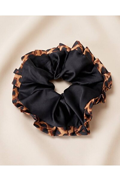 Kadın Midnight Leopard Scrunchie Toka