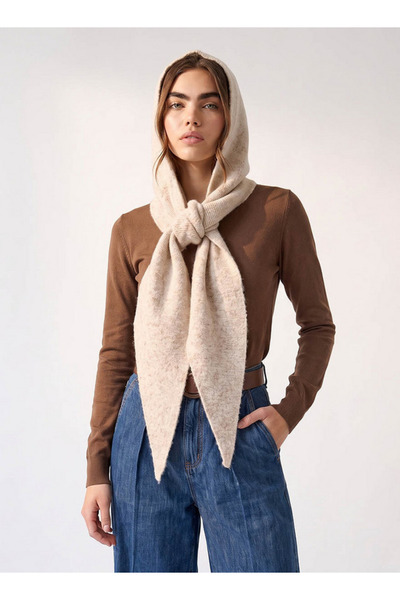 FAV KNITTED HOOD SCARF