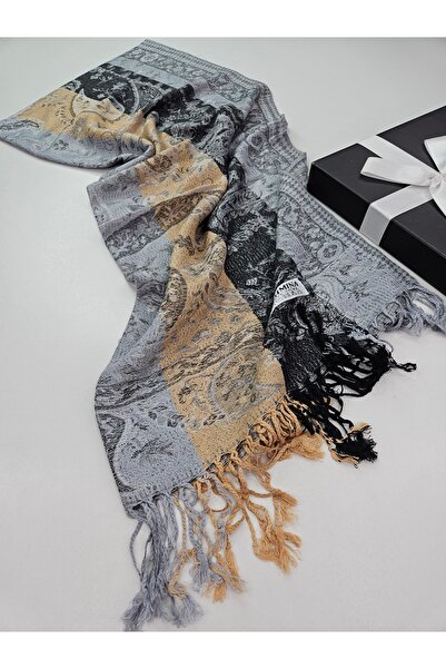 tomrisboutique Paisley Patterned Double-Sided Jacquard Woven Shawl 70 X 200 c...