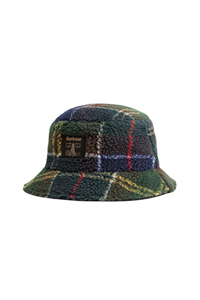 Barbour Field Fleece Bucket Şapka OL91 Classic Tartan/Black