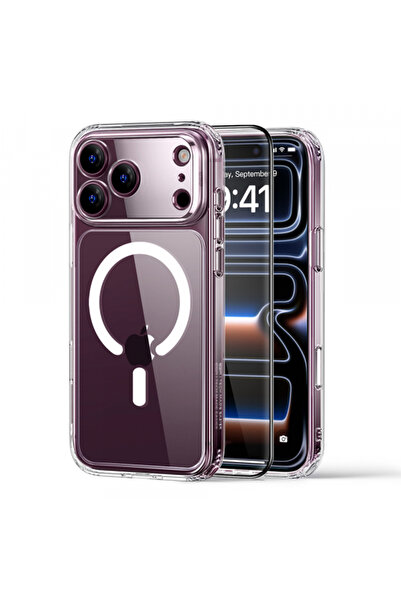 ESR Husa MagSafe pentru Apple iPhone 18 Pro / 17 Pro, Classic Hybrid With Scr...