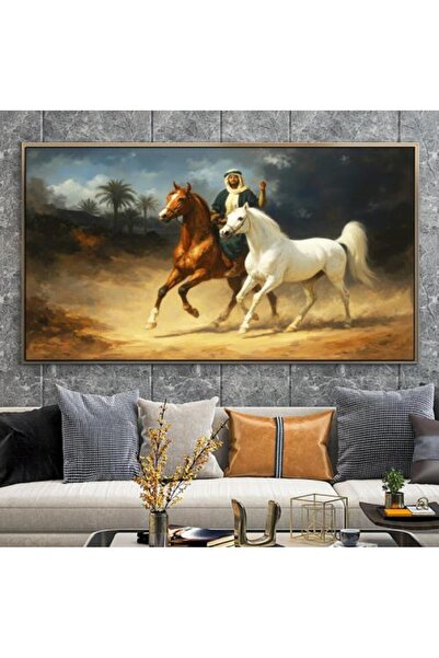 ALAYRA International Signtouch Arabian Horse Rider Art 70x140 cm With Outer F...