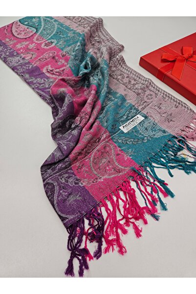 tomrisboutique Paisley Patterned Double-Sided Jacquard Woven Shawl 70 X 200 c...
