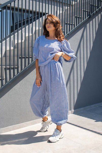RAMONA BADESCU EXCLUSIVE Set Karo - Navy