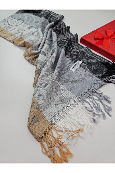 tomrisboutique Paisley Patterned Double-Sided Jacquard Woven Shawl 70 X 200 c...