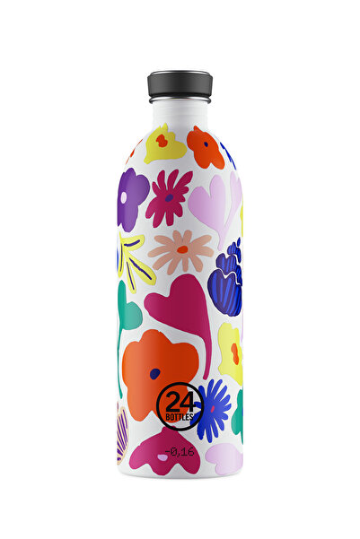 24Bottles Urban Bottle Acqua Fiorita Paslanmaz Çelik Su Şişesi 1000 ml Renkli