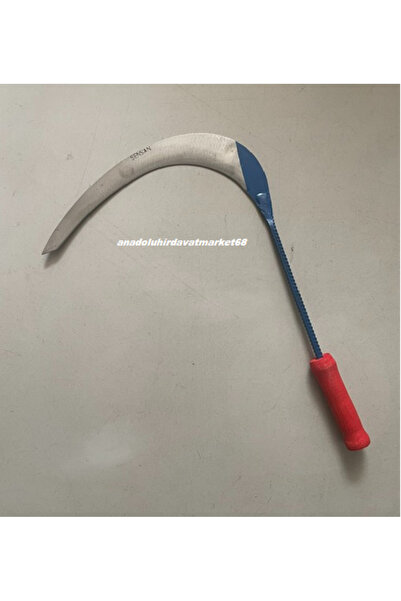 şensan SENSAN ÇELİK EL YAPIMI DÖVME ORAK ORTA BOY ORAK OT BİÇME ORAGI 45CM