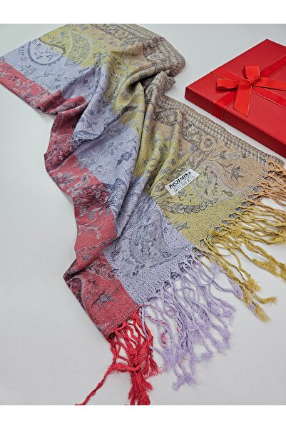 tomrisboutique Paisley Patterned Double-Sided Jacquard Woven Shawl 70 X 200 c...