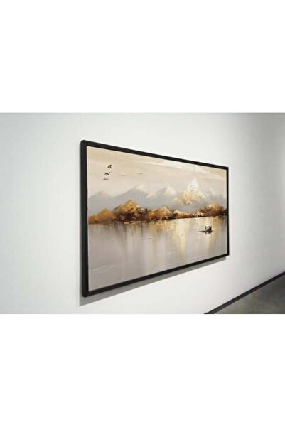 ALAYRA International Signtouch Golden Mountain Art 50x100 cm With Outer Frame...