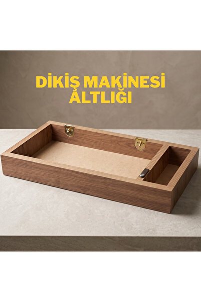 Genel Markalar Kara Kafa & Singer 1301 Uyumlu Dikiş Makinesi Altlığı - Menteş...