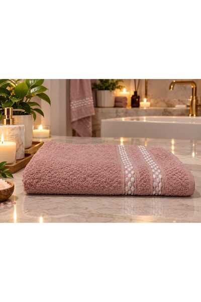 New Cotton Home 100% Cotton Beaded Bath Towel 90X140 cm Soft High Water Absor...