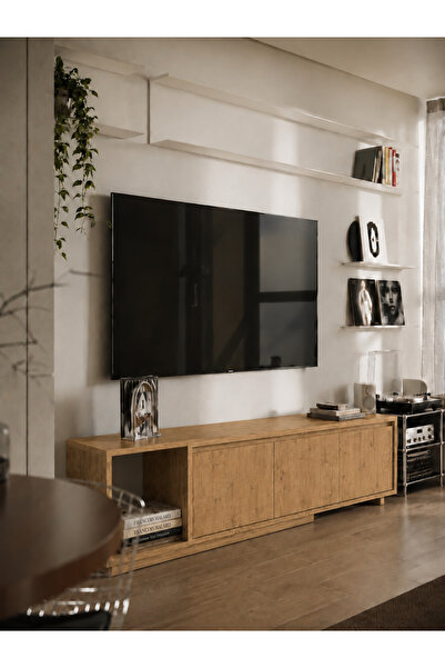 VM VERTEX MOBİLYA Alba Tv Ünitesi- 180 Cm- SafirMeşe