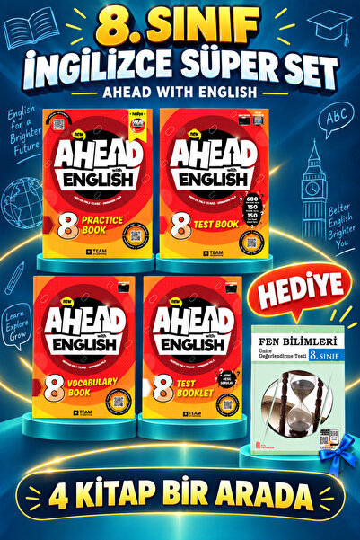 TEAM ELT PUBLISHING 8.Sınıf Ahead Practice Book + Vocabulary Book + Test Book...