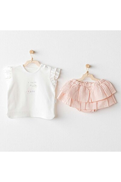 andywawa Baby Girl Set 2 Pcs Set Love Family Ac25522