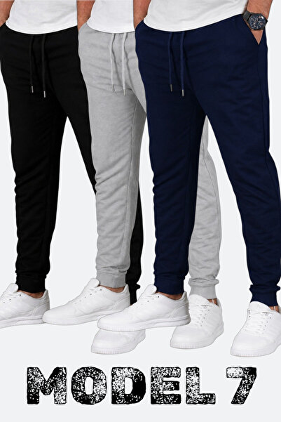 TORUK MAKTO Σετ 3 τεμαχίων Unisex Ριμπ Φούτερ Παντελόνια Φόρμας σε Κανονικό Μ...