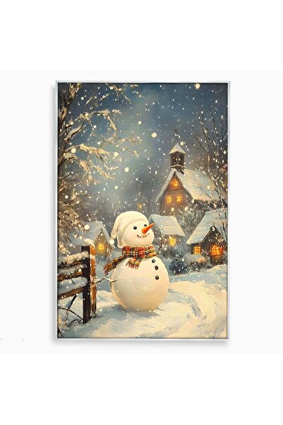 Luxcanva Tablou Canvas Om De Zapada Vesel 50x70 cm cu Rama Argintiu Omat Casa...