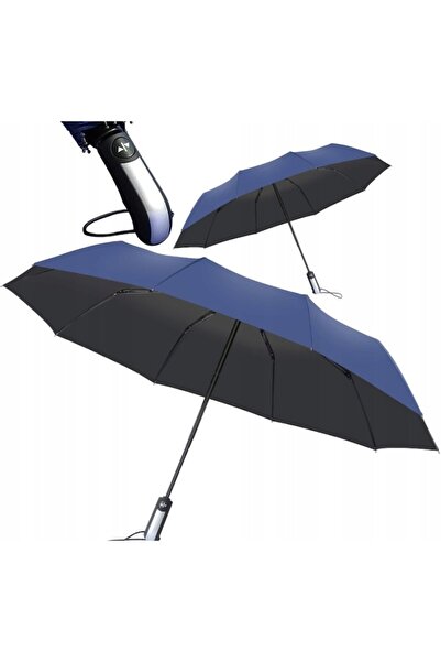 odjas Umbrelă pliabilă automată, protecție UV, albastru închis q5