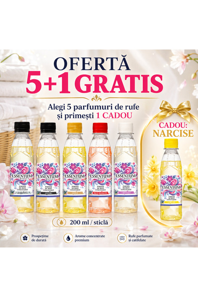 Essentum Rufeea Package 5x Prestige Parfum de rufe 200 ml+1 Parfum Ocean Bree...