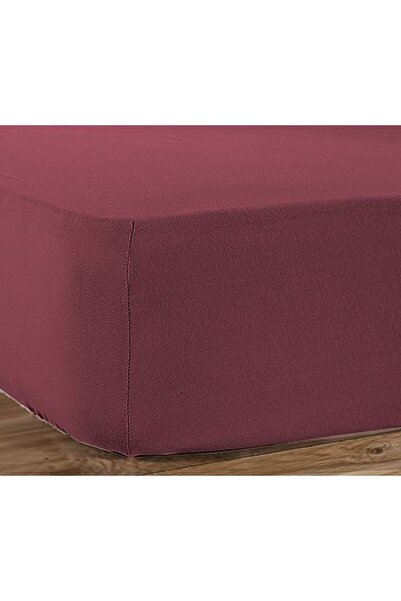 Nef Nef Homeware Nef Nef Ζέρσεϊ Εφαρμοστό Σεντόνι 100x200+30εκ. Μπορντό