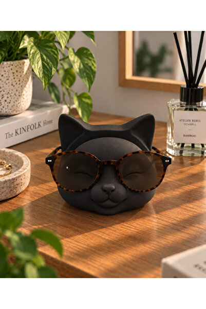 Smug Design 3D Cat Dekoratif Gözlük Standı