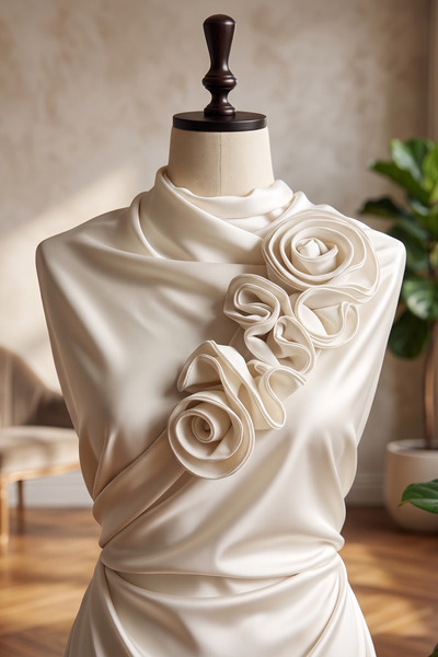 jasmina store Aplicație din țesătură cu motiv trandafir